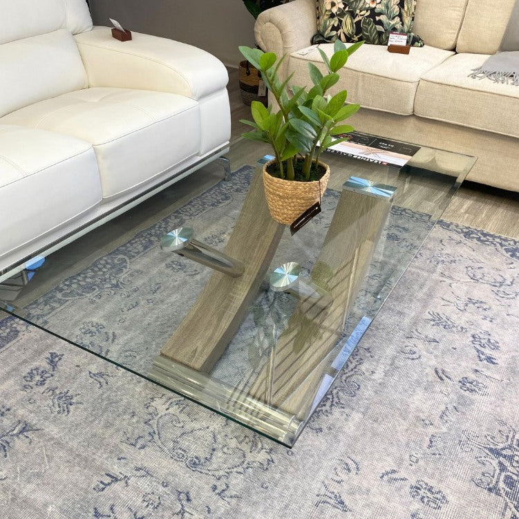 Tropez Glass Coffee Table  - Warehouse Clearance