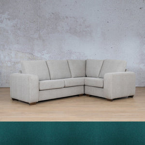 Stanford Fabric L-Sectional 4 Seater - RHF Fabric Sectional Leather Gallery Turquoise 