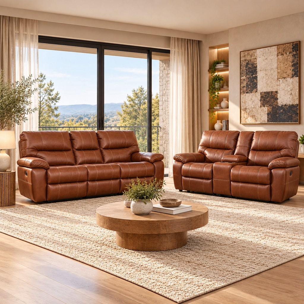 Senora 3+2Leather Recliner Home Theatre Suite Leather Recliner Leather Gallery odingo bark