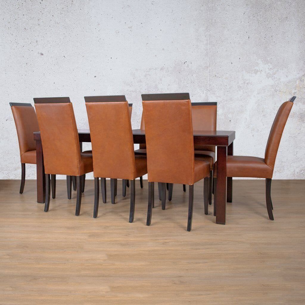 Urban Leather Dining Set - 8 Seater Dining room set Leather Gallery 