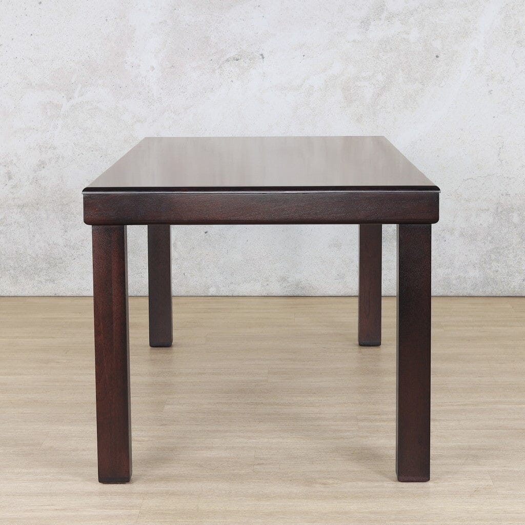 Urban Dining Table - 2M / 8 Seater - Dark Mahogany Dining Table Leather Gallery 