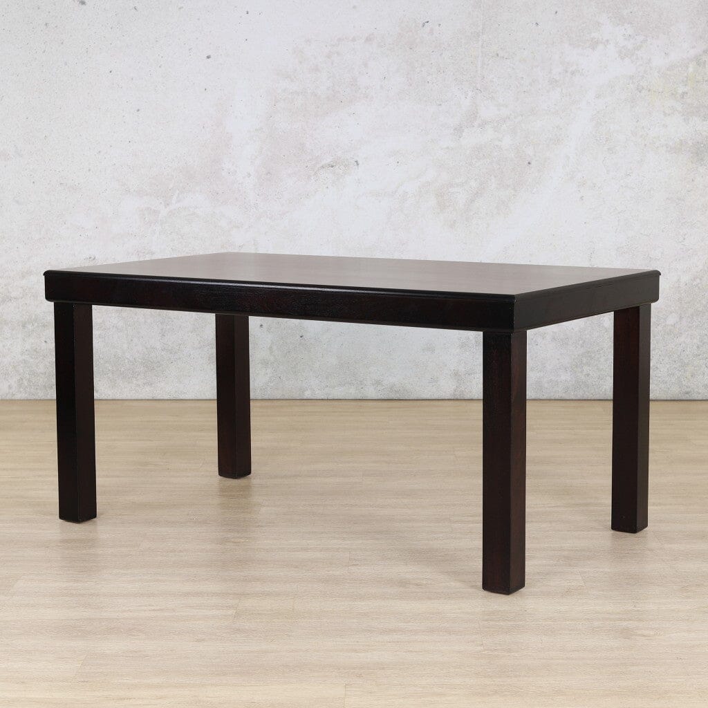 Urban Dining Table - 1.6M / 6 Seater - Dark Mahogany Dining Table Leather Gallery 