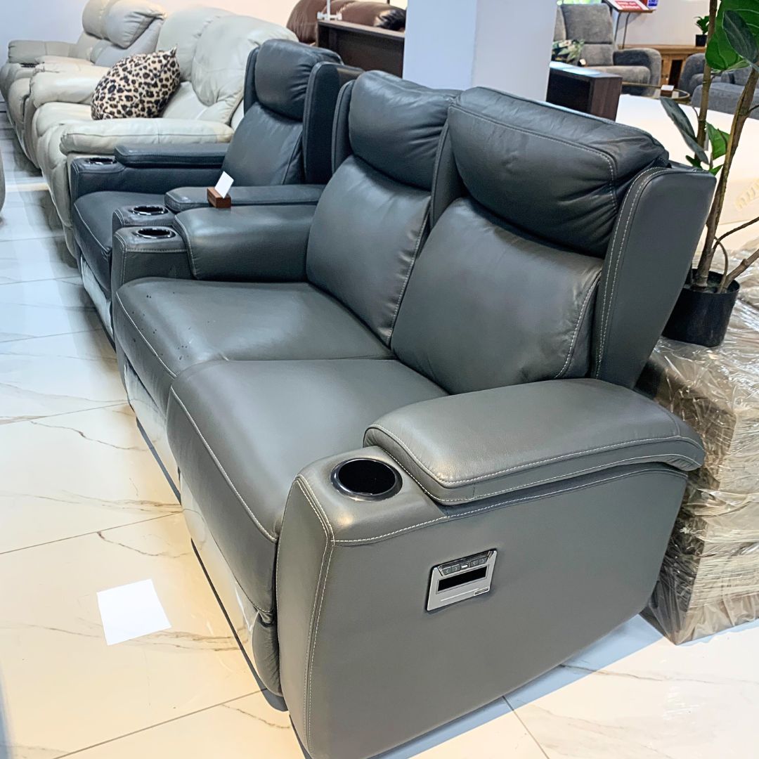 Vegas 2+1 Seater - Leather Recliner