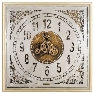 Vintage Gear Clock Clock Leather Gallery 