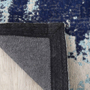 Vintage Neptune Rug - Azure Blues Carpets Leather Gallery 