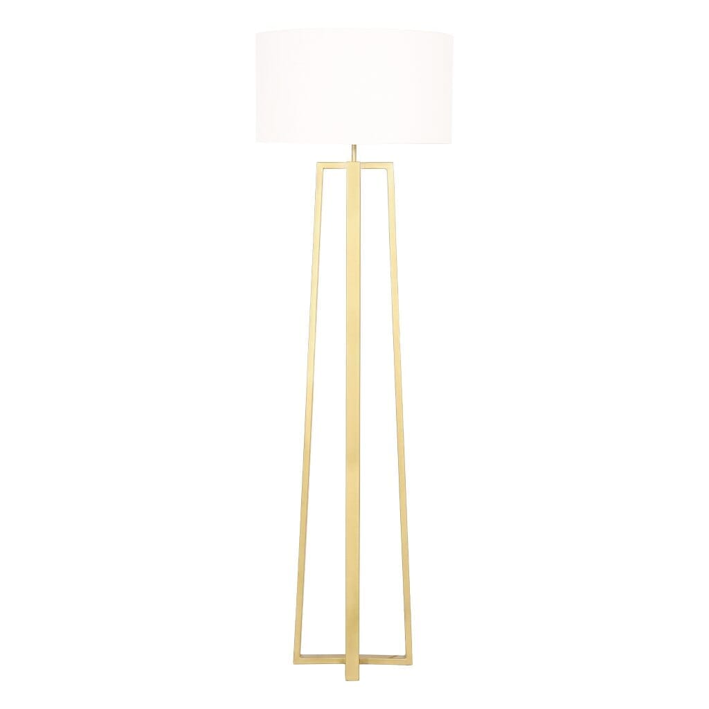 Vogue Standing Lamp Rectangular Legs Gold Desk Lamp Leather Gallery 