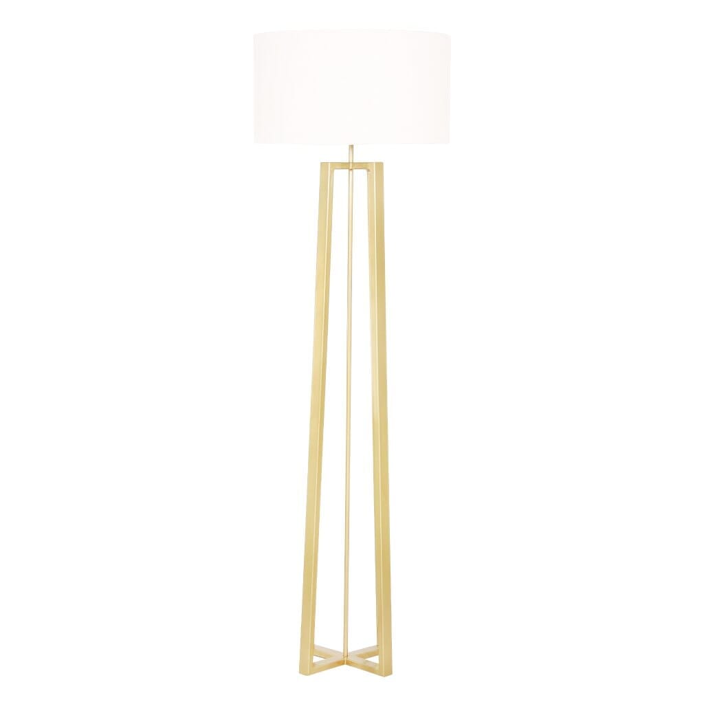 Vogue Standing Lamp Rectangular Legs Gold Desk Lamp Leather Gallery 