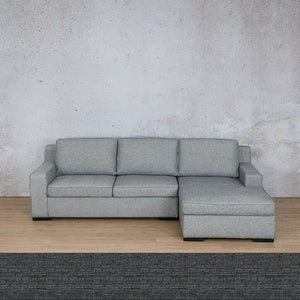 Rome Fabric Sofa Chaise Sectional - RHF Fabric Corner Suite Leather Gallery Volcanic Charcoal 