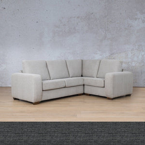 Stanford Fabric L-Sectional 4 Seater - RHF Fabric Sectional Leather Gallery Volcanic Charcoal 