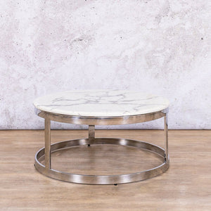 Waldorf Marble Look Top Coffee Table Set - Available on Special Order Plan Only Coffee Table Leather Gallery 