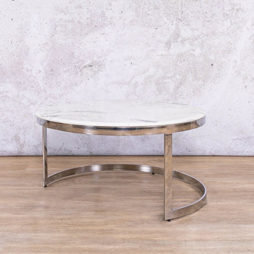 Waldorf Coffee Table Set - Marble Look Top - Available on Special Order Plan Only Coffee Table Leather Gallery 