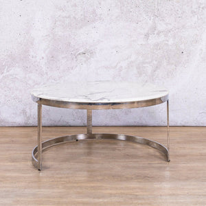 Waldorf Coffee Table Set - Marble Look Top - Available on Special Order Plan Only Coffee Table Leather Gallery 