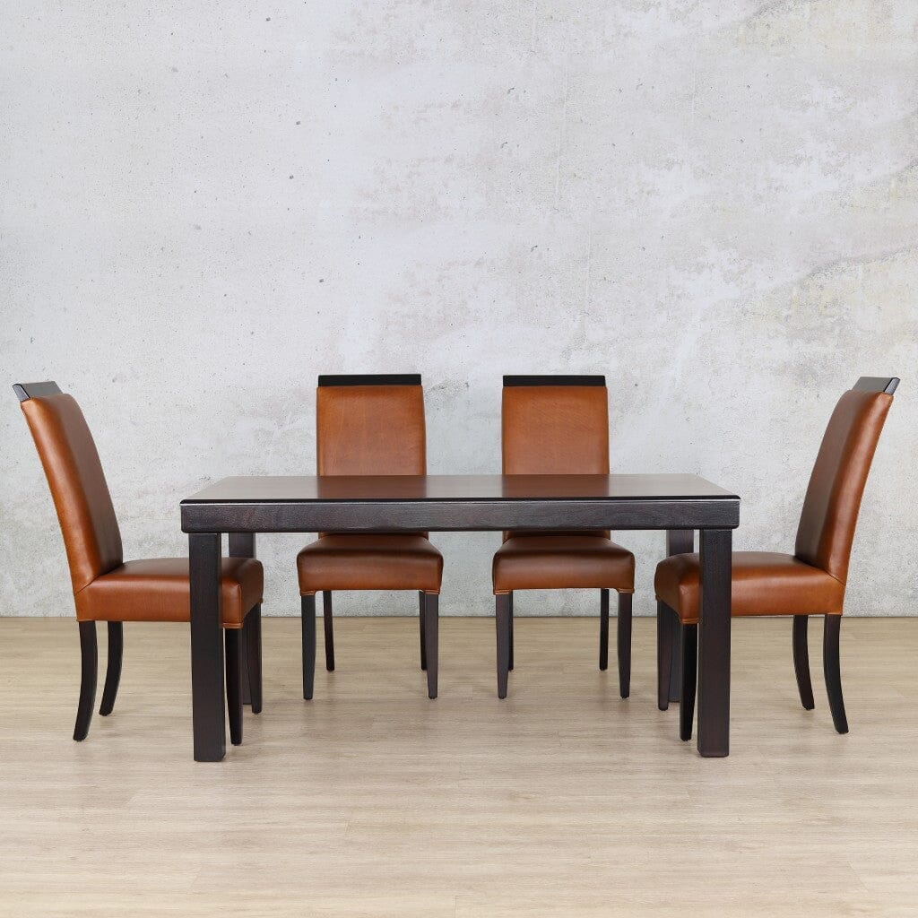 Urban Leather Dining Set - 6 Seater Dining room set Leather Gallery 