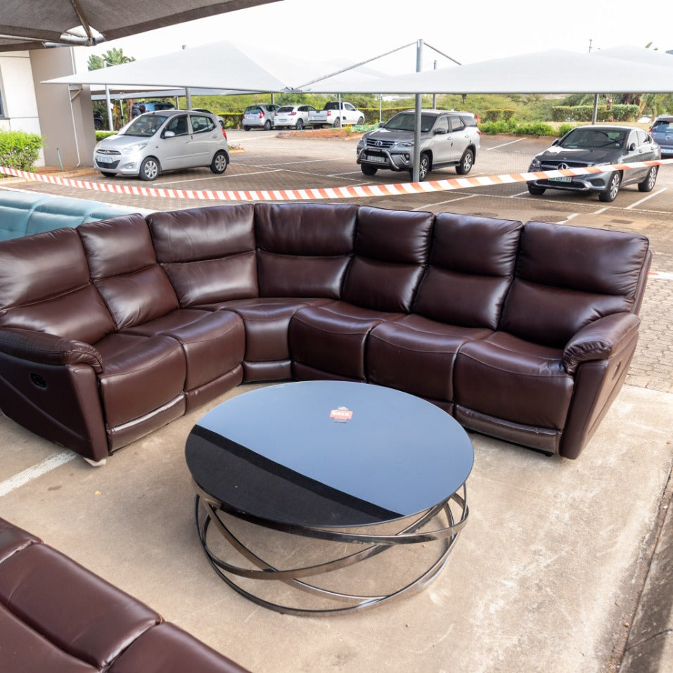 Hilton Leather Corner Sofa - Warehouse Clearance