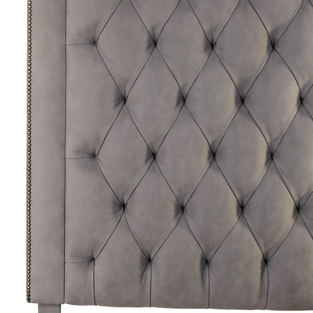 Winston Leather Headboard - Queen Bedroom Set Leather Gallery 