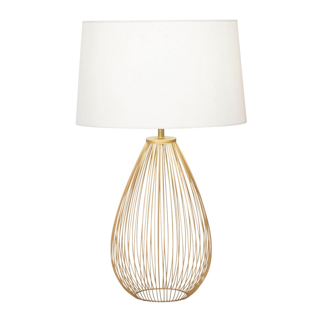 Wire Bubble Gold Lamp+ Off White Shade Floor Lamp Leather Gallery Gold 450 x 500 x 280 