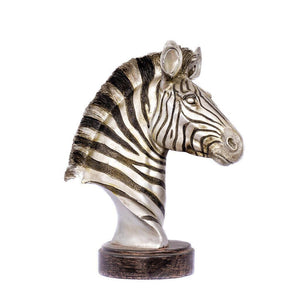 Zebra Bust Ornament Leather Gallery 