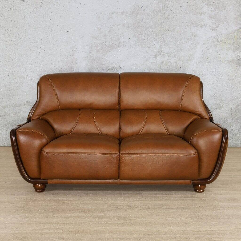 Zuri 2 Seater Leather Sofa Leather Sofa Leather Gallery Czar Pecan 