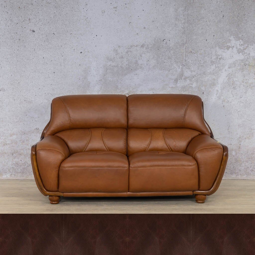 Zuri 2 Seater Leather Sofa Leather Sofa Leather Gallery Royal Coffee 