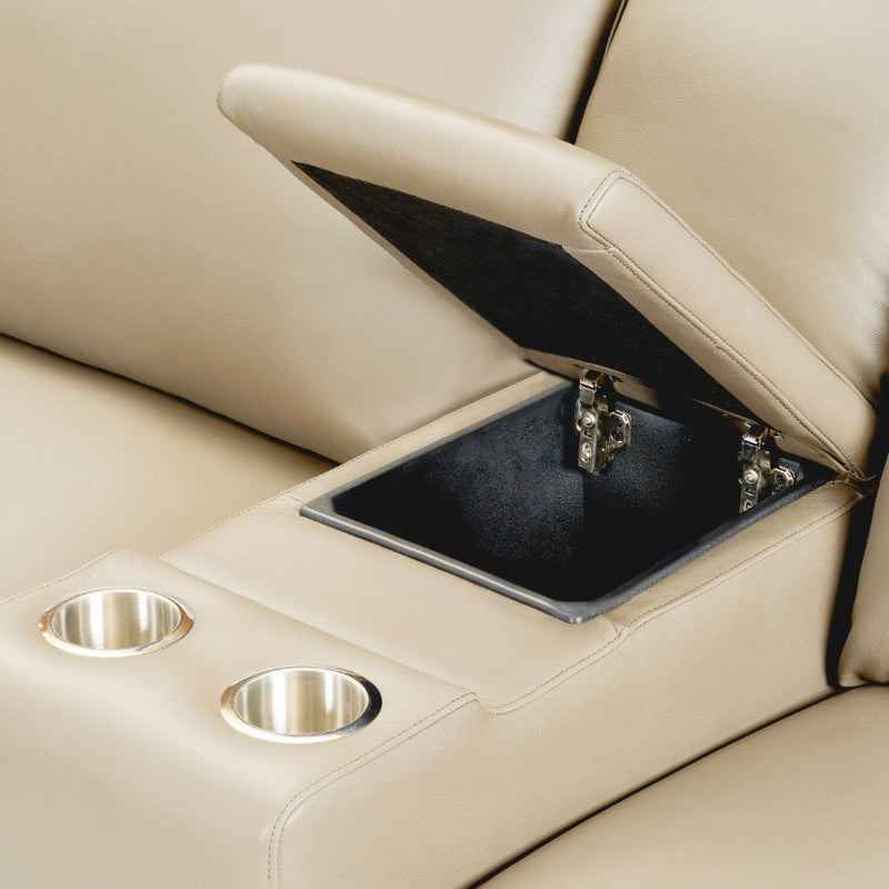 SLEEK HOME THEATRE CONSOLE WITH DUAL CUP HOLDERS