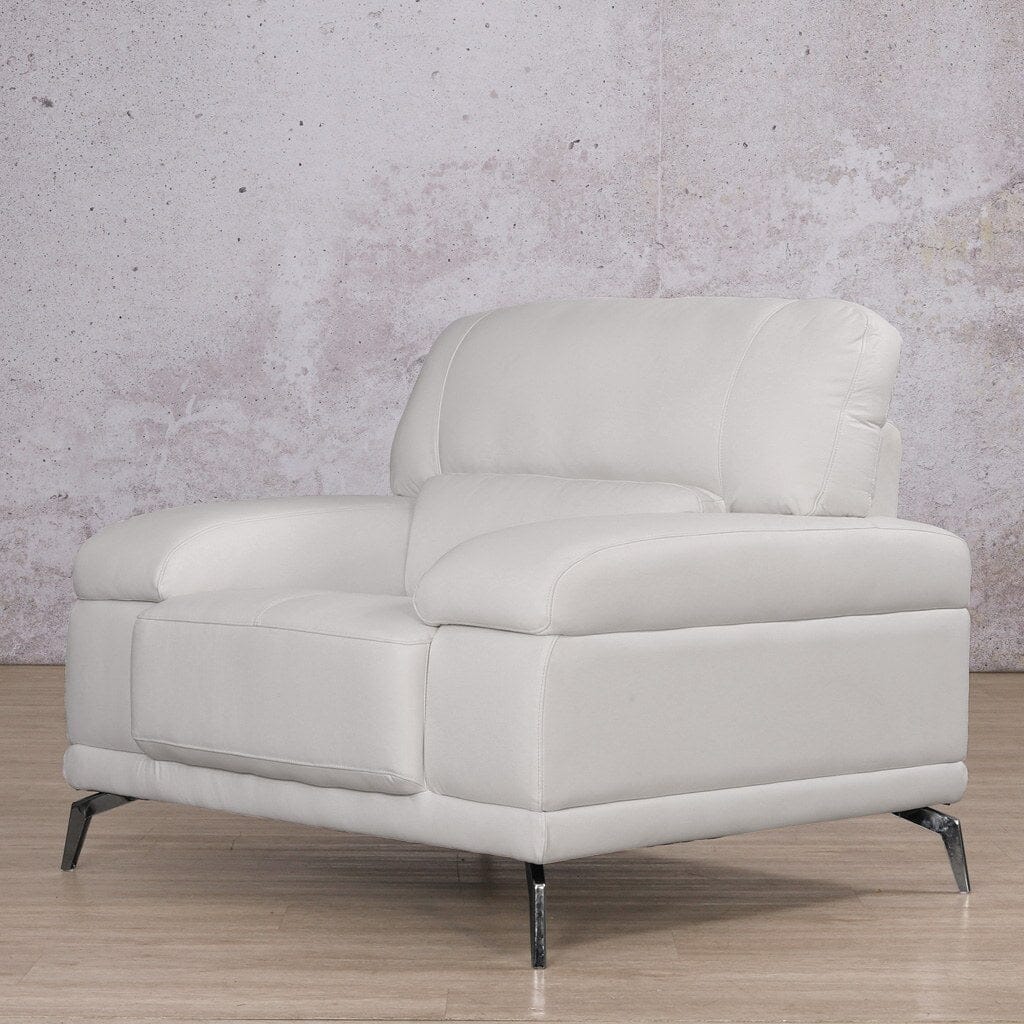 Adaline 1 Seater Leather Sofa Leather Sofa Leather Gallery-urban-white