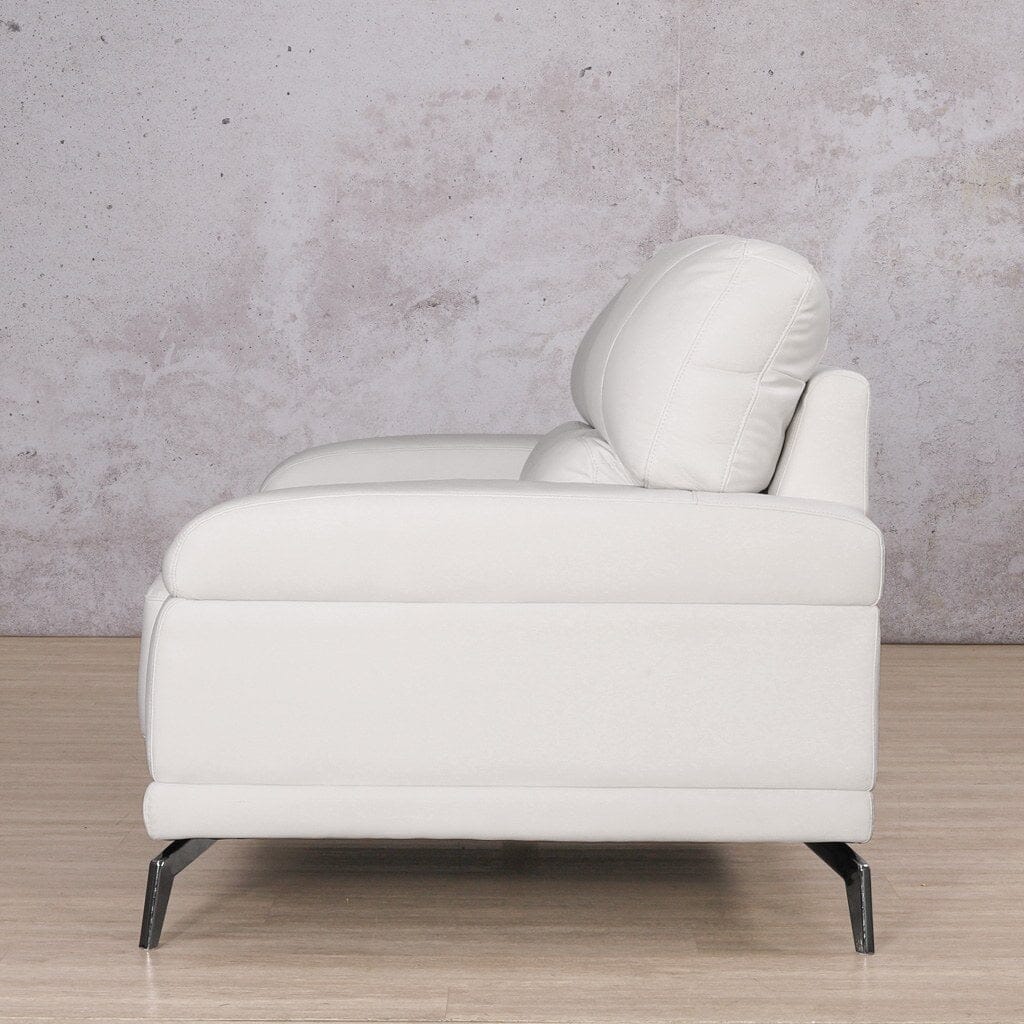 Adaline 1 Seater Leather Sofa Leather Sofa Leather Gallery-luxe-grey