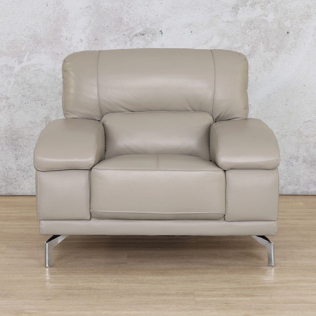 Adaline 1 Seater Leather Sofa Leather Sofa Leather Gallery Grey
