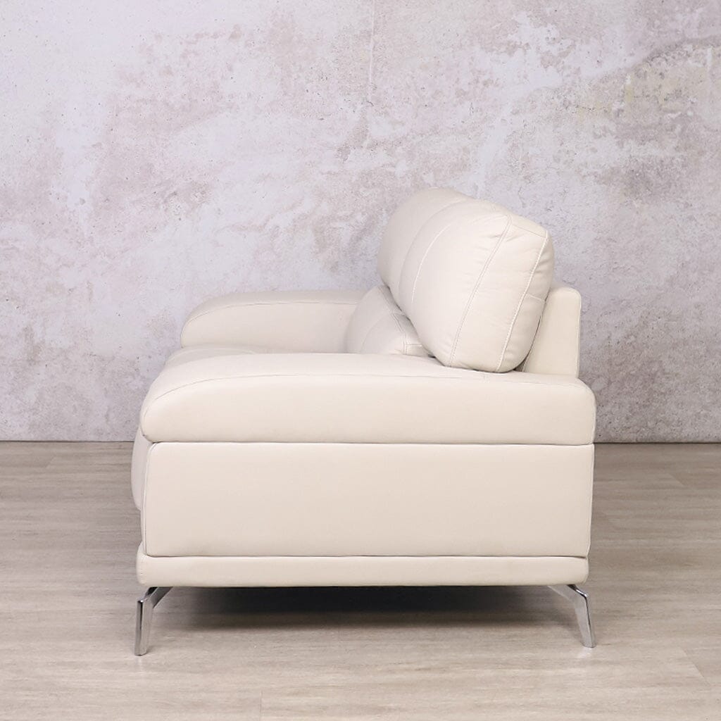 Adaline 2 Seater Leather Sofa Leather Sofa Leather Gallery Manatee Beige