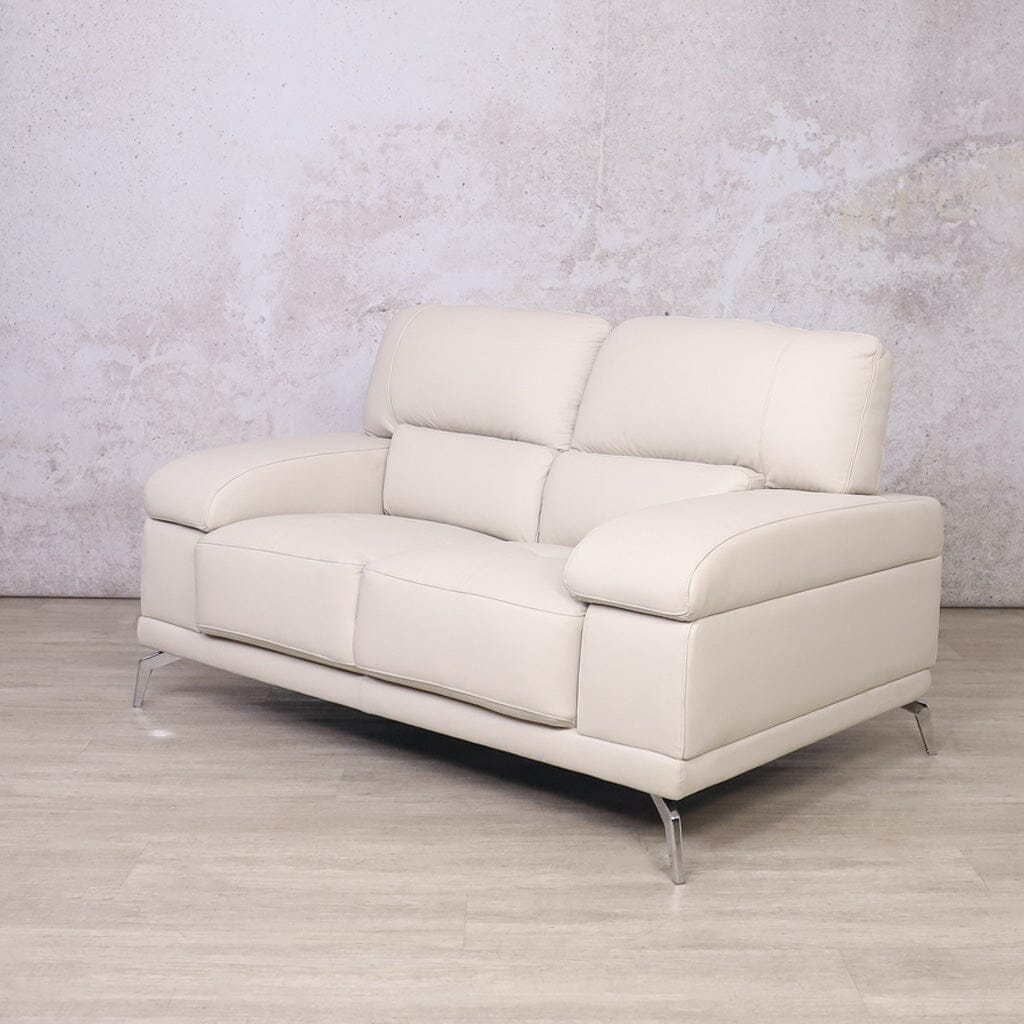 Adaline 2 Seater Leather Sofa Leather Sofa Leather Gallery- manatee beige