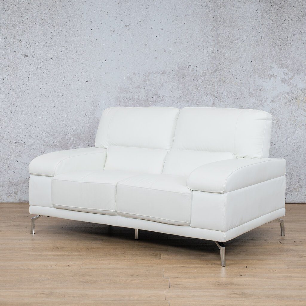 Adaline 2 Leather Sofa Suite Leather Sofa Leather Gallery- White