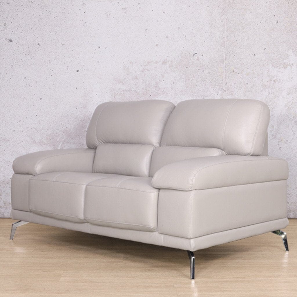 Adaline 2 Seater Leather Sofa Leather Sofa Leather Gallery- grey