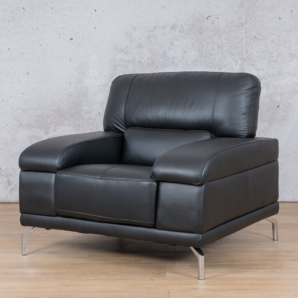 Adaline 3+2+1 Leather Sofa Suite Leather Sofa Leather Gallery-luxe-black
