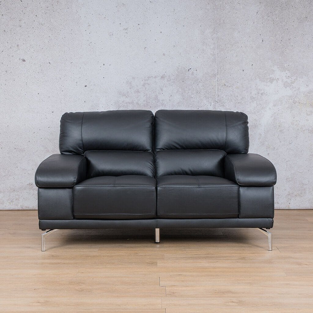 Adaline 3+2+1 Leather Sofa Suite Leather Sofa Leather Gallery-luxe-black
