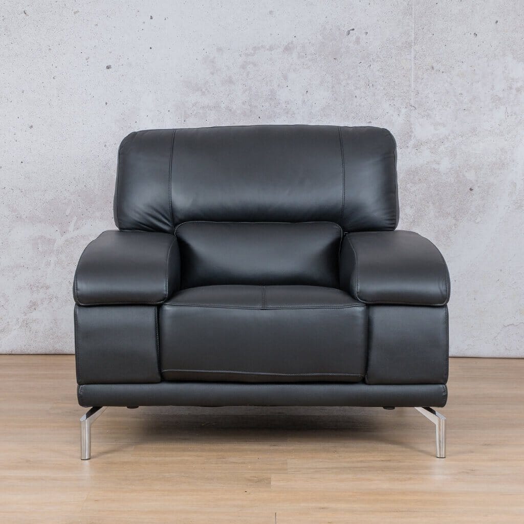 Adaline 3+2+1 Leather Sofa Suite Leather Sofa Leather Gallery-luxe-black