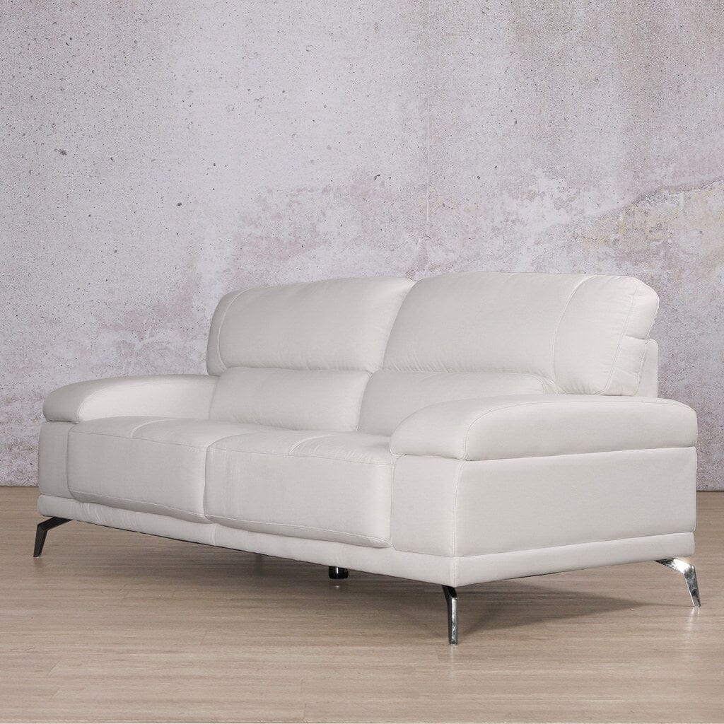 Adaline 3 Seater Leather Sofa Leather Sofa Leather Gallery-luxe-grey