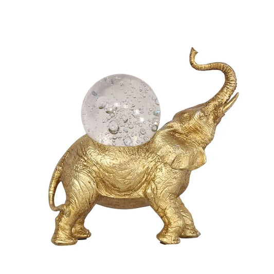African Elephant with Crystal Ball - Ornament