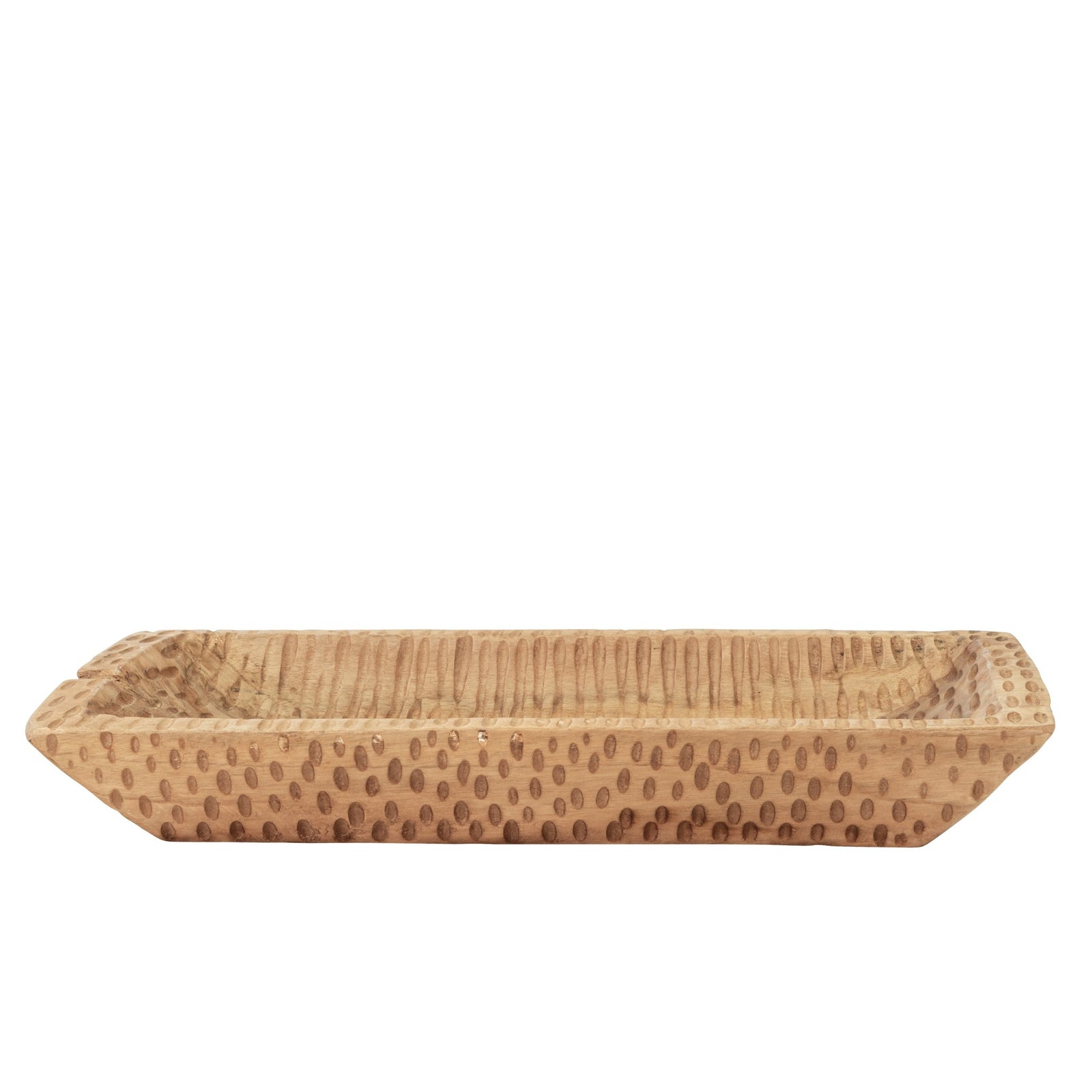 Ari Teak Tray | Leather Gallery Decor