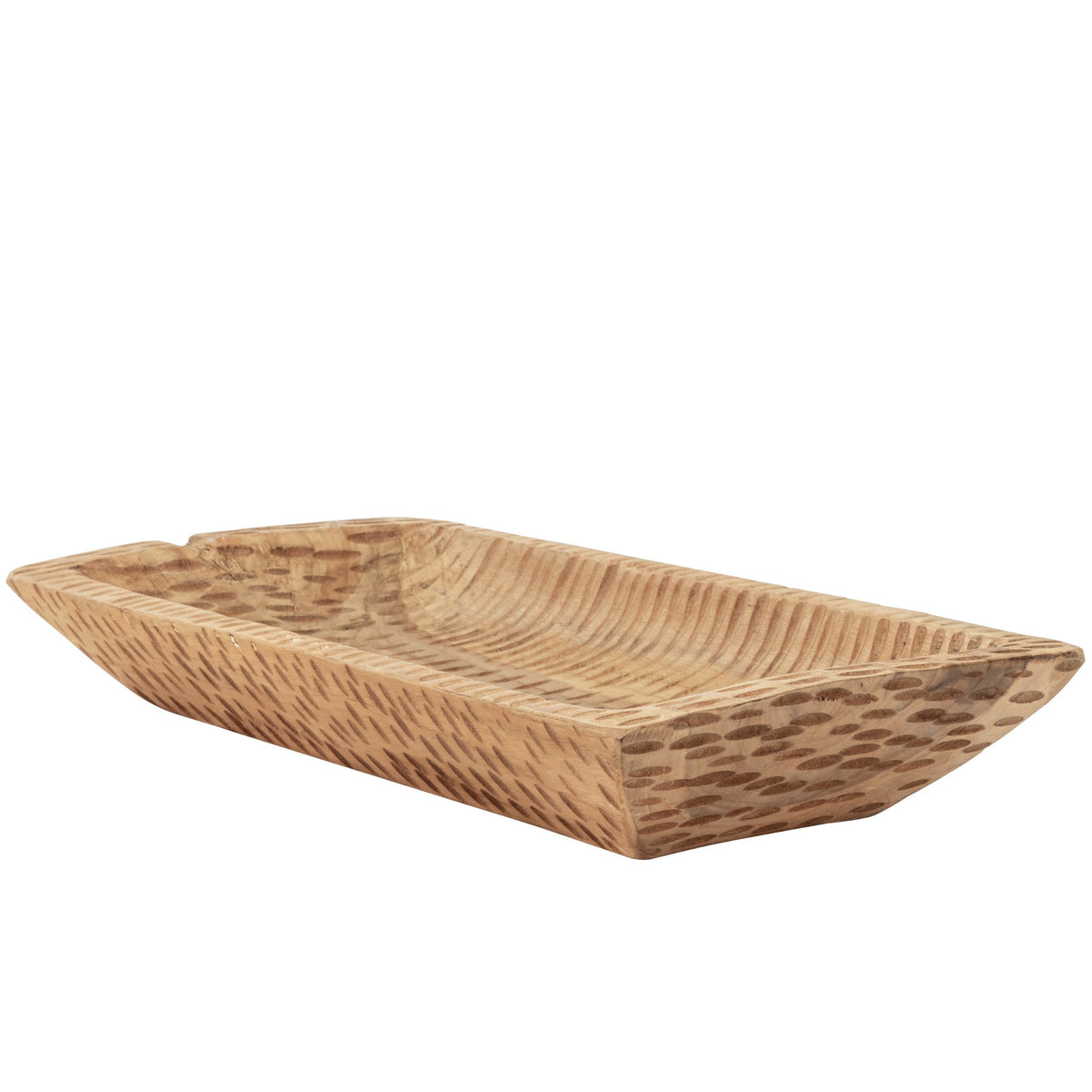 Ari Teak Tray | Leather Gallery Decor