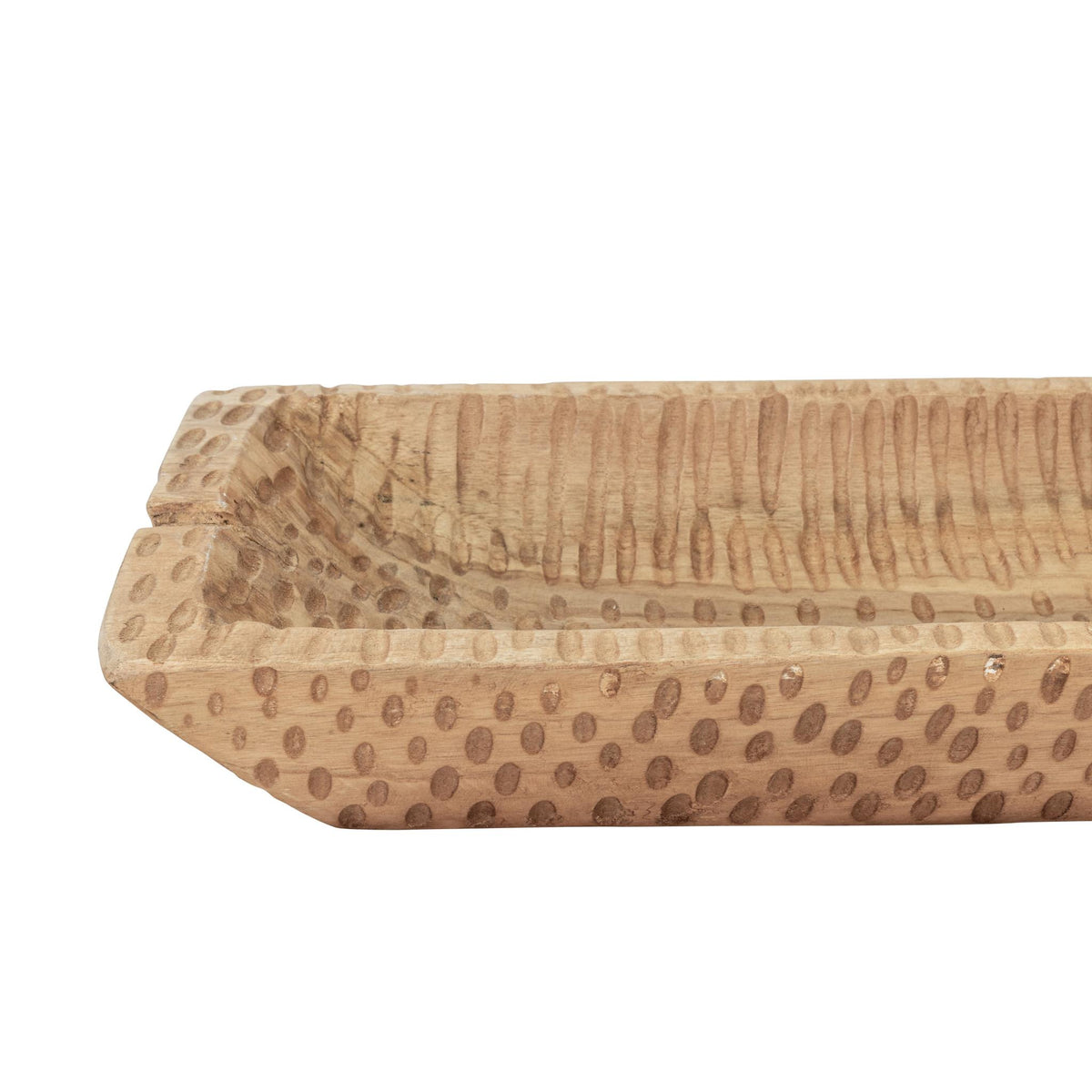 Ari Teak Tray | Leather Gallery Decor