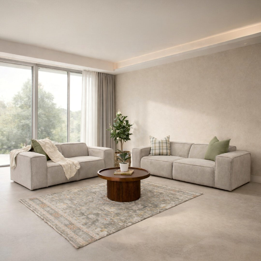 Discover Austin Fabric Couch -3-2s Belle Beige