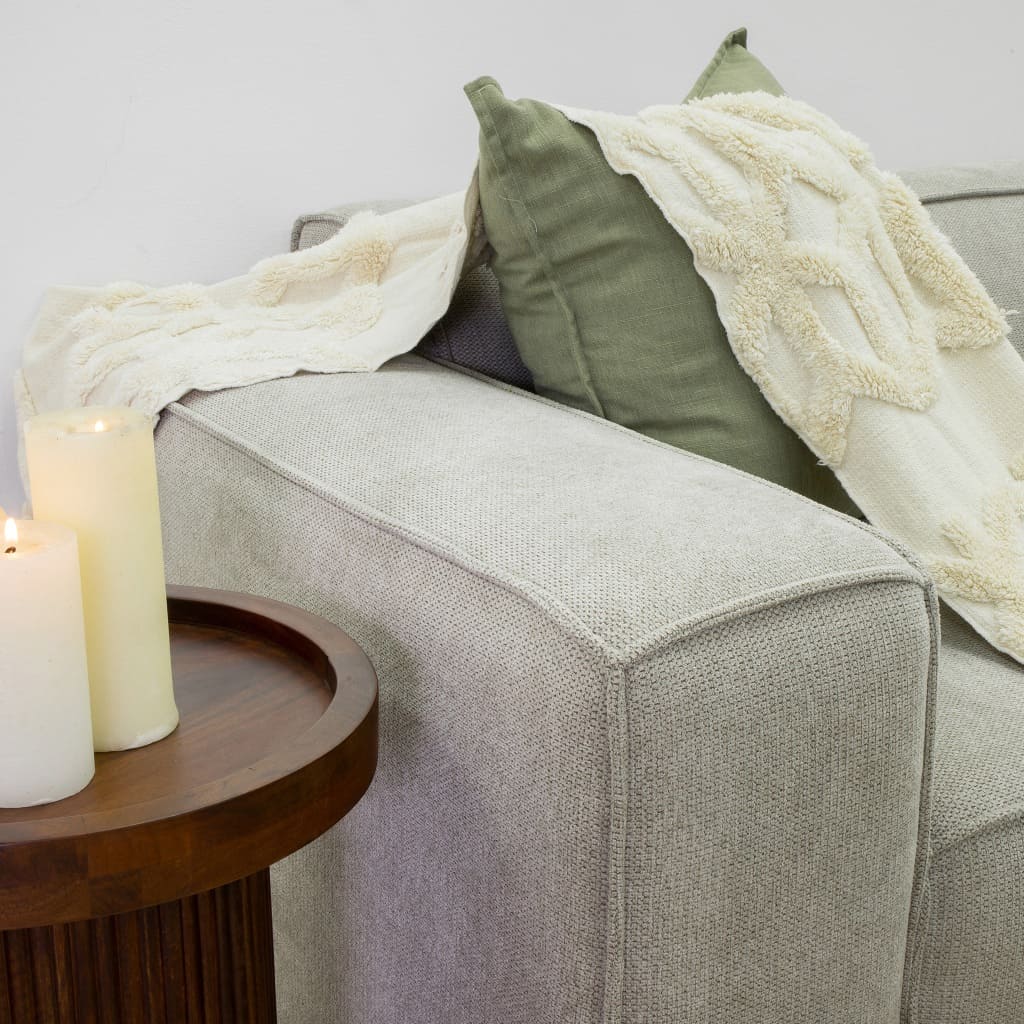 Discover Austin Fabric Couch - close up Belle Beige