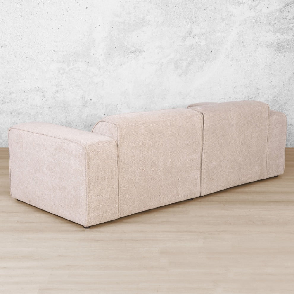 Rearview of Austin Fabric 3-seater Couch - Belle Beige | Fabric couches, 3-seater couches, sofas and couches