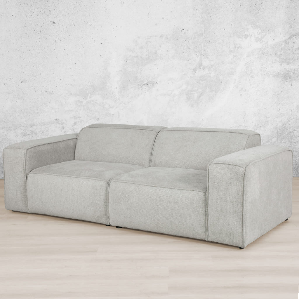 Angle view of Austin Fabric 3-seater Couch in Bordeaux Grey | Fabric couches, luxury couch, grey couch