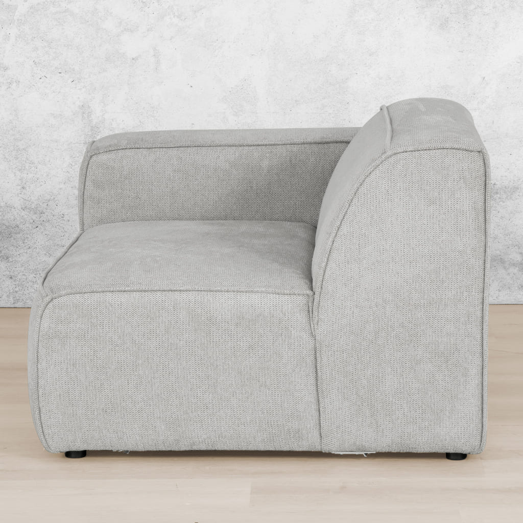 Discover Austin Fabric Couch - 1arm 1s- LHF -Bordeaux Grey