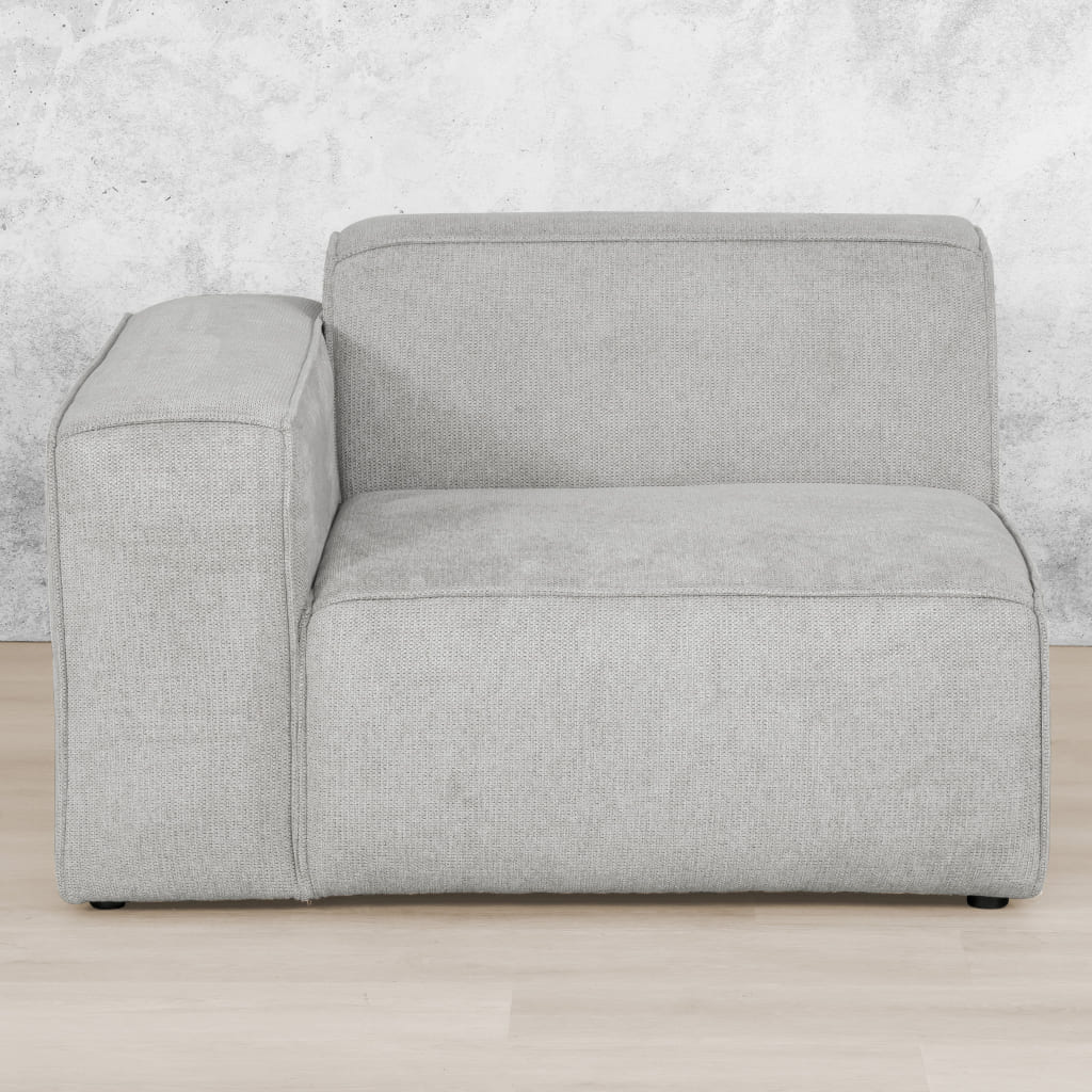 Discover Austin Fabric Couch - 1arm 1s- LHF -Bordeaux Grey