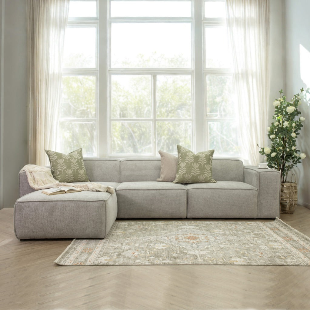 Austin Fabric Sofa Chaise Sectional  - LHF