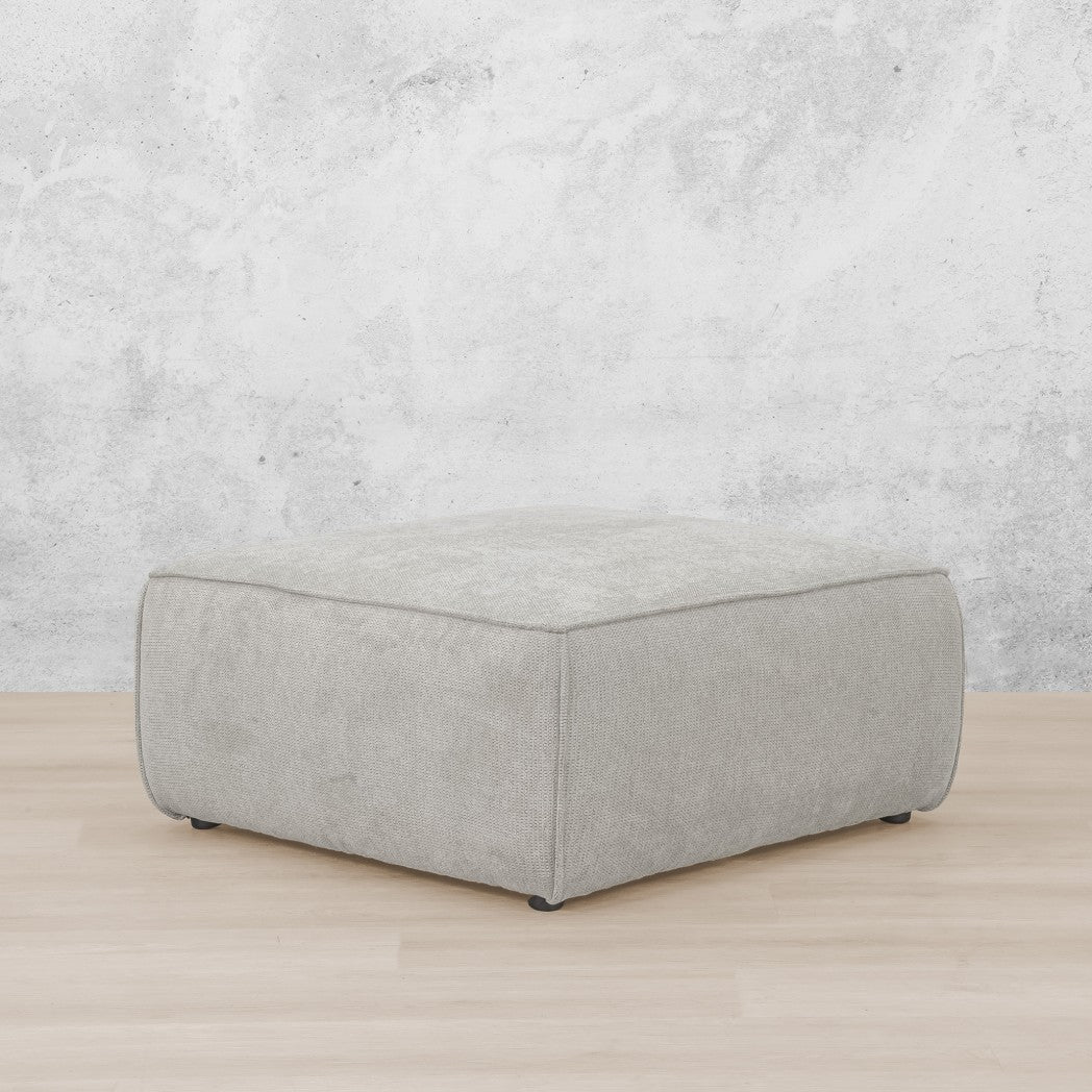 Fabric Couches, Sop Austin Fabric Ottoman - Bordeaux Grey | Leather Gallery 