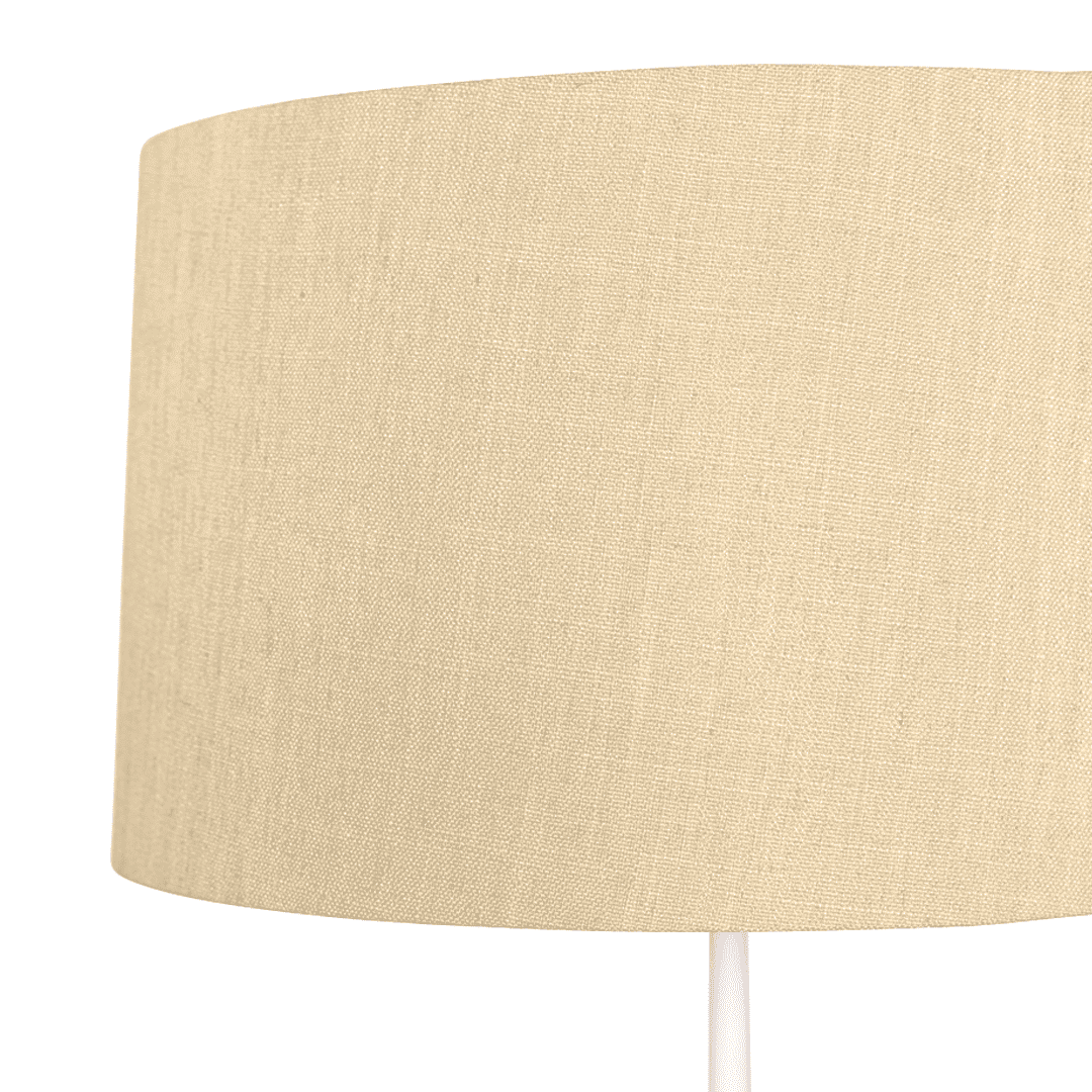 Avery Side Lamp (Sand Shade + Wood & White Metal Body) Side Lamp Leather Gallery 