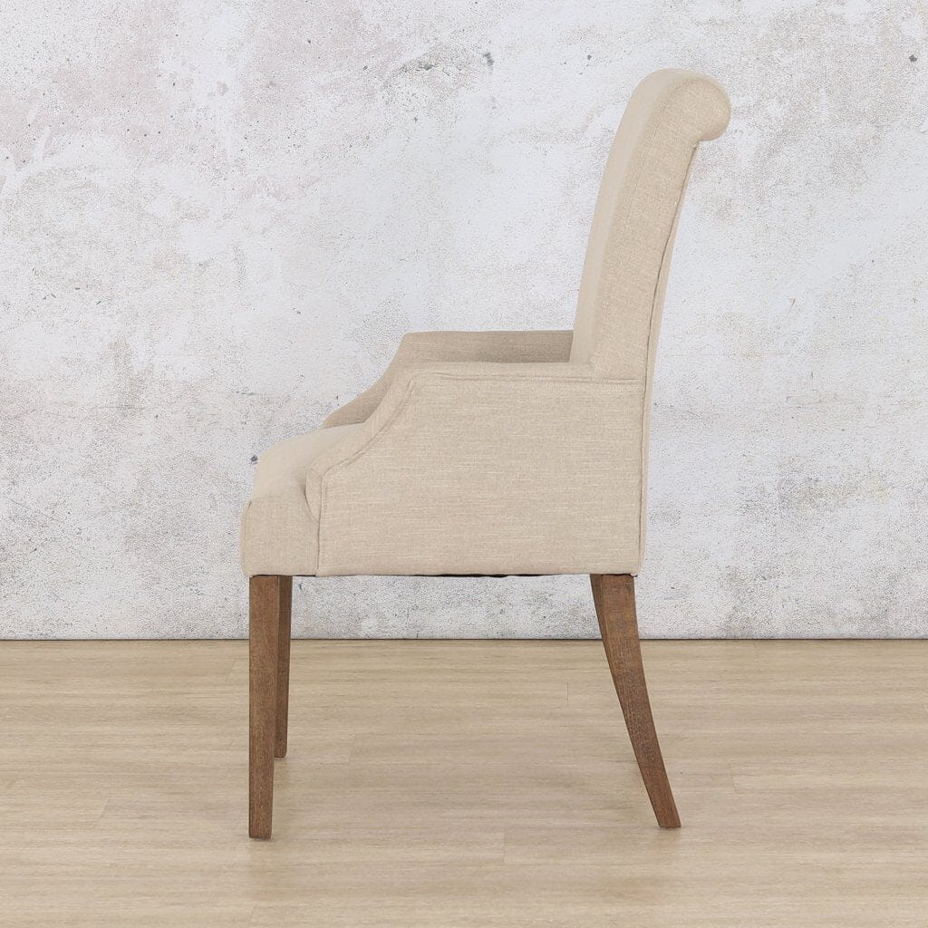 Baron Antique Dark Oak Carver Dining Chair Dining Chair Leather Gallery