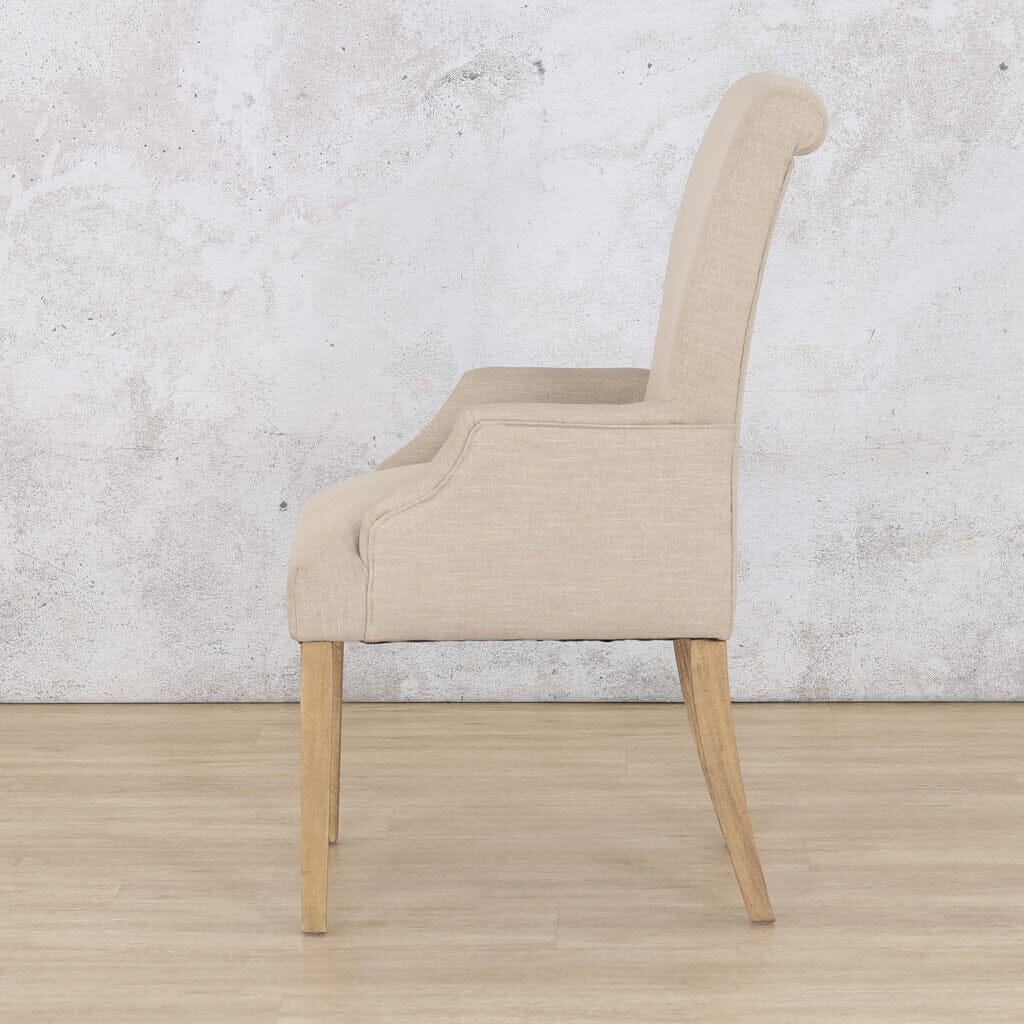Baron Antique Natural Oak Carver Dining Chair Dining Chair Leather Gallery